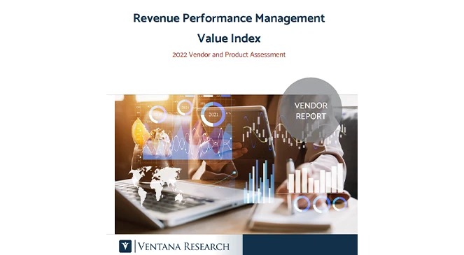 Ventana Research Revenue Performance Management Value Index 2022