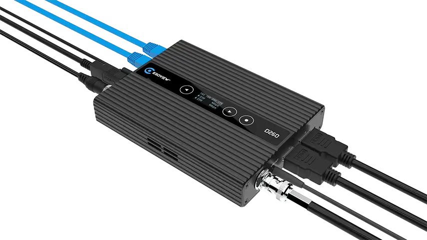 H.265/H.264 デコーダー HD H.265 HDMI&SDI Decoder D260筐体イメージ