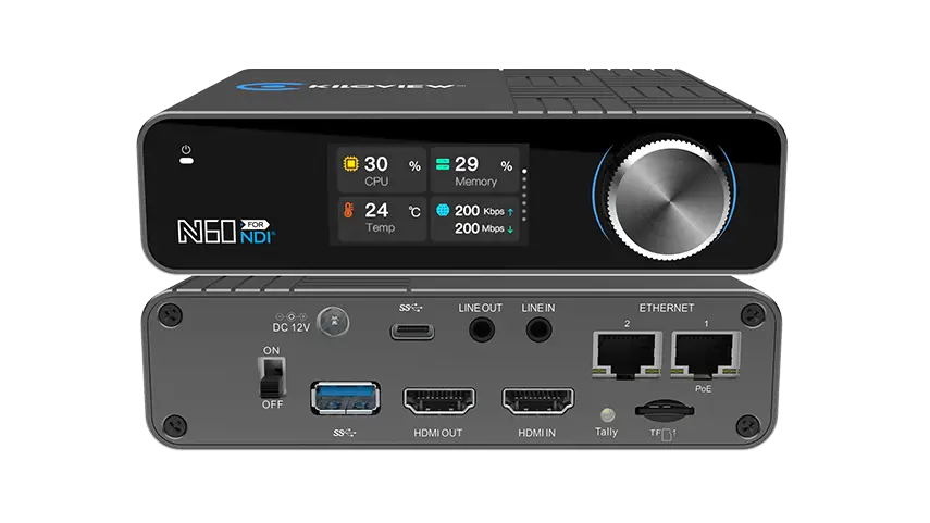 NDI エンコーダー/デコーダー  4K HDMI/USB to NDI Bi-Directional Converter N60筐体イメージ