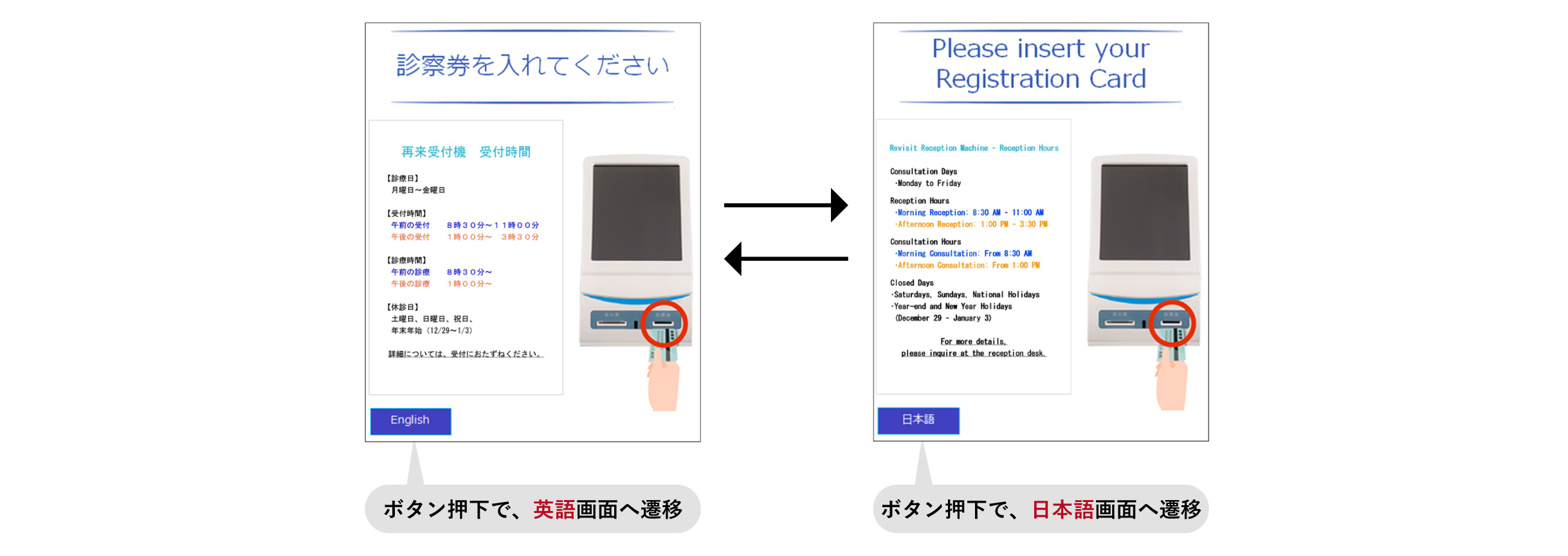 二か国語対応