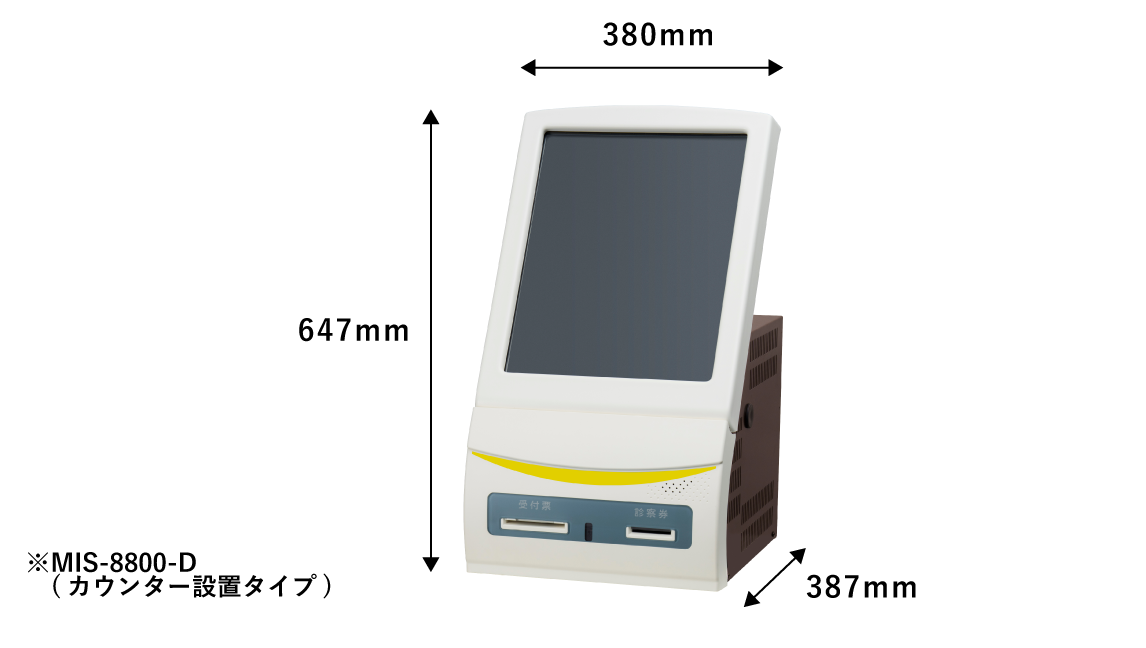 超スリムな省スペース設計