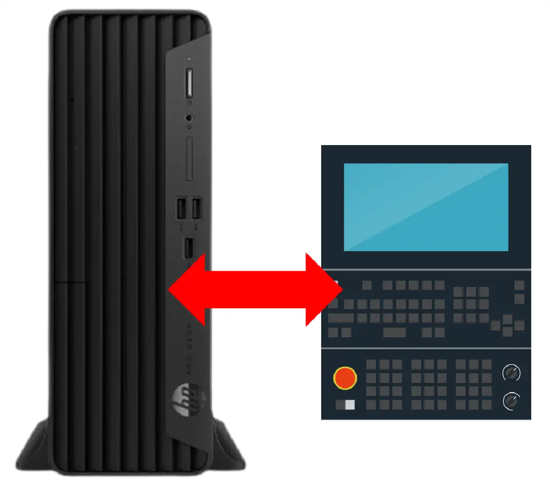 Dereva Gateway CNCとCNCの通信模式図